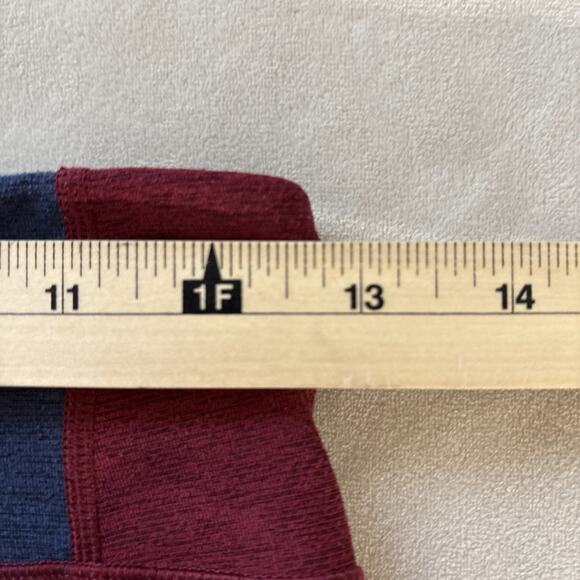 Outdoor Voices Tri-Tone Leggings Womens Small Colorblock 7/8 Navy Maroon - Picture 6 of 8